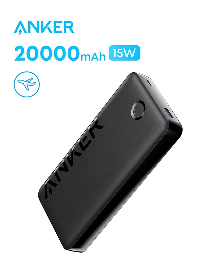 باور بانك PowerCore325 20K II بقدرة 20000 مللي أمبير/ساعة 20000 مللي أمبير/ساعة مزود بمنفذين بقدرة 15 وات أسود - Image 1